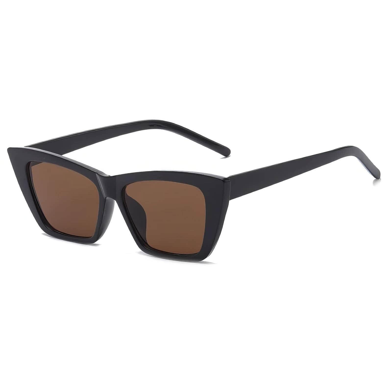 Cool Stylish Sunglasses Fashionable Shades Black/Tea / Resin