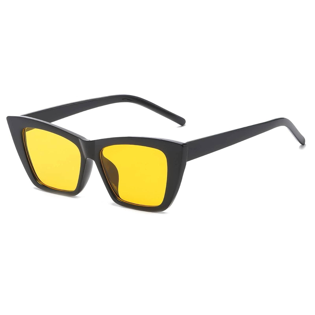 Cool Stylish Sunglasses Fashionable Shades Black/Yellow / Resin