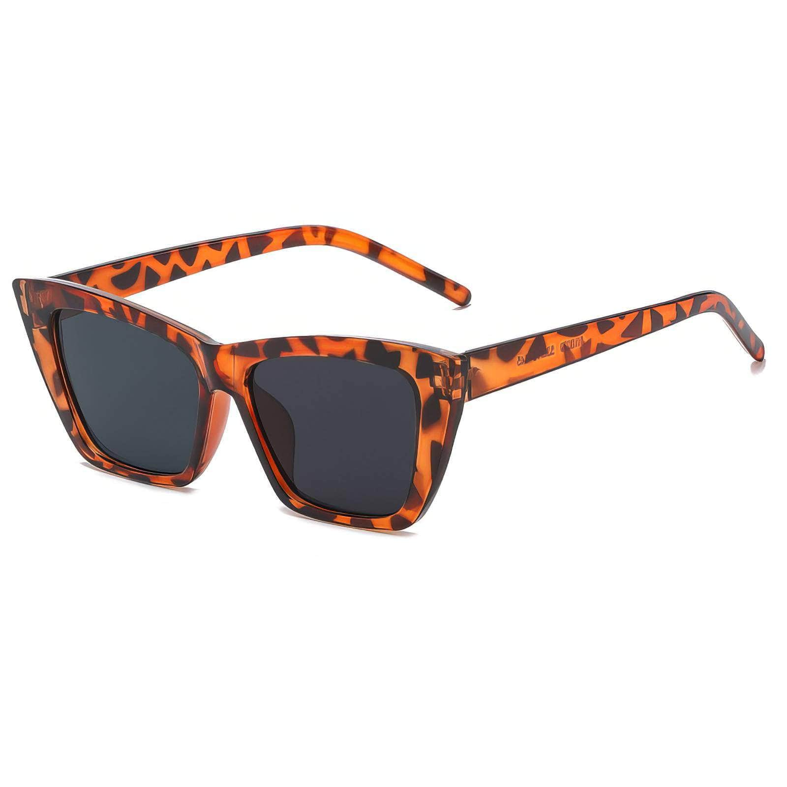 Cool Stylish Sunglasses Fashionable Shades Leopard Grain/Black / Resin