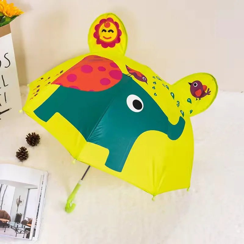 Creative Long-Handled 3D Ear Modeling Kids Umbrella 14