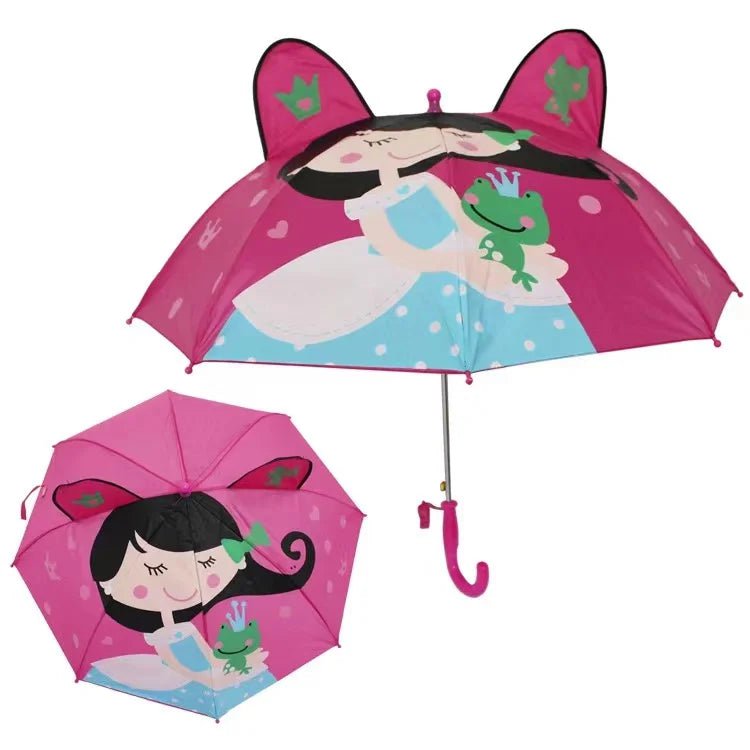 Creative Long-Handled 3D Ear Modeling Kids Umbrella 21