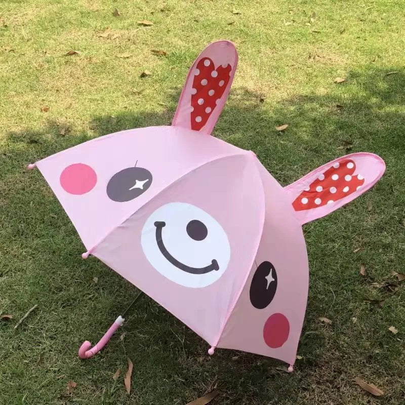 Creative Long-Handled 3D Ear Modeling Kids Umbrella 26