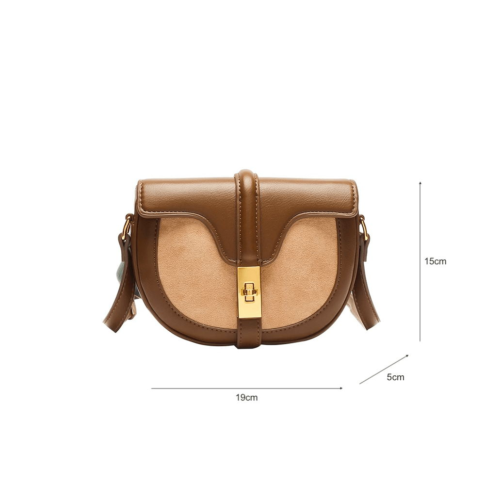 Crescent-shaped Crossbody Saddle Bag