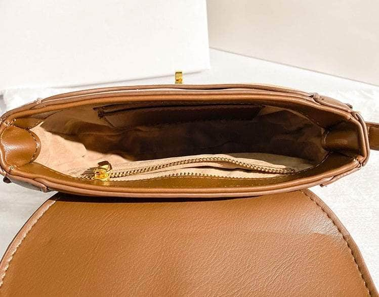 Crescent-shaped Crossbody Saddle Bag