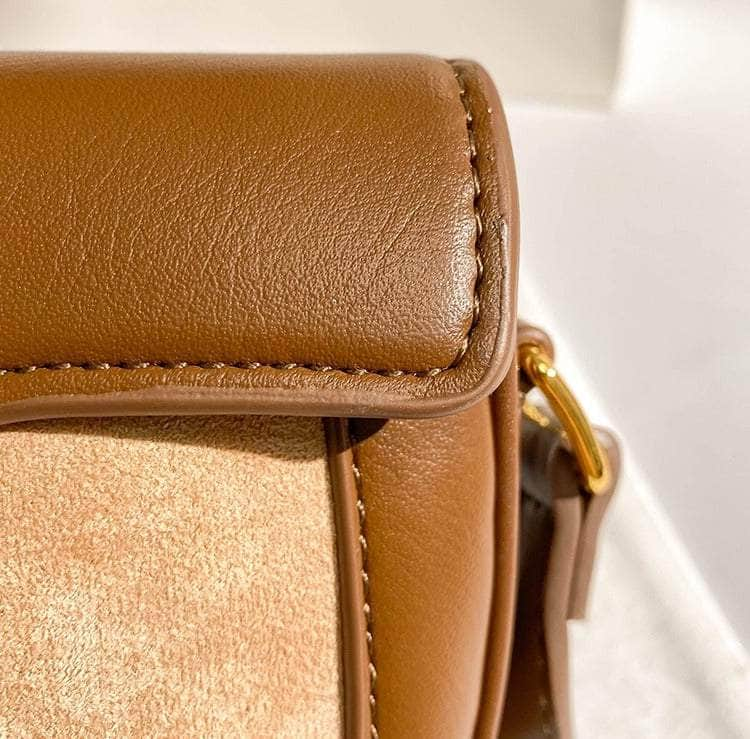 Crescent-shaped Crossbody Saddle Bag