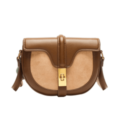 Crescent-shaped Crossbody Saddle Bag