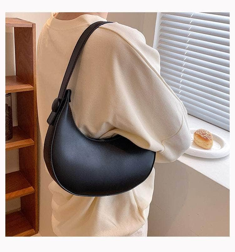 Crescent-shaped Handbag