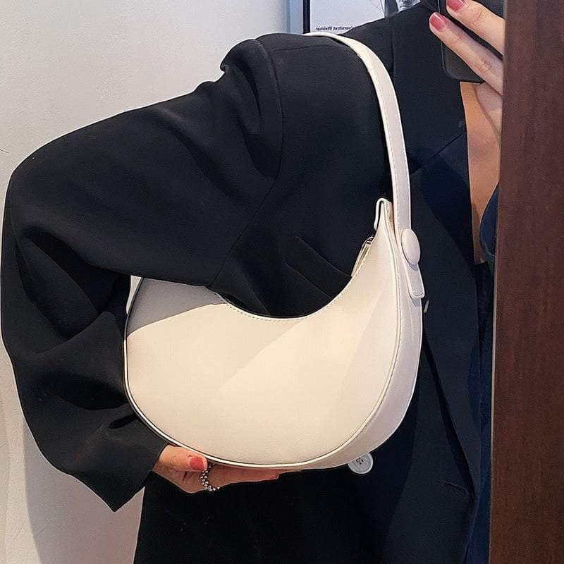 Crescent-shaped Handbag