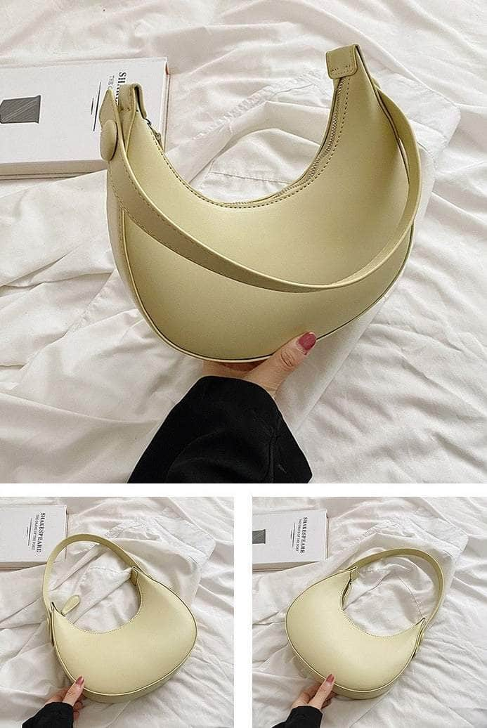 Crescent-shaped Handbag