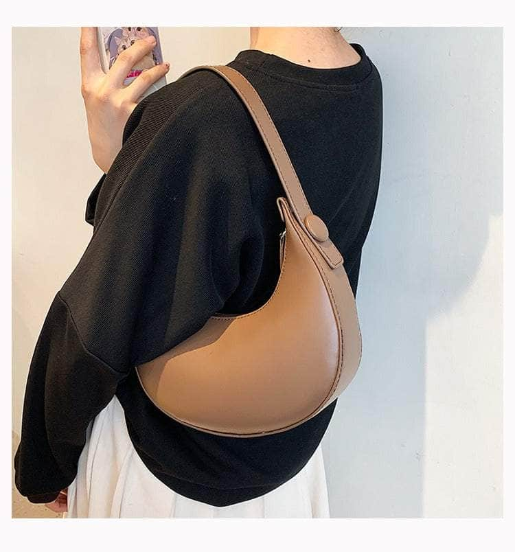 Crescent-shaped Handbag