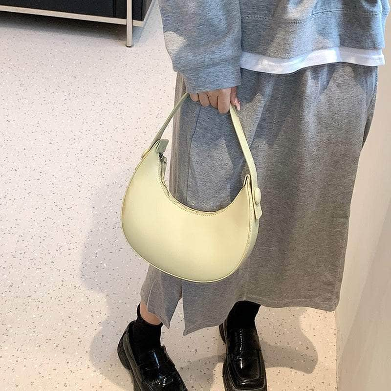 Crescent-shaped Handbag