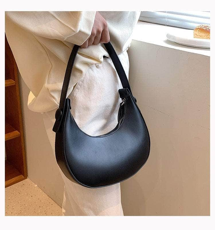 Crescent-shaped Handbag