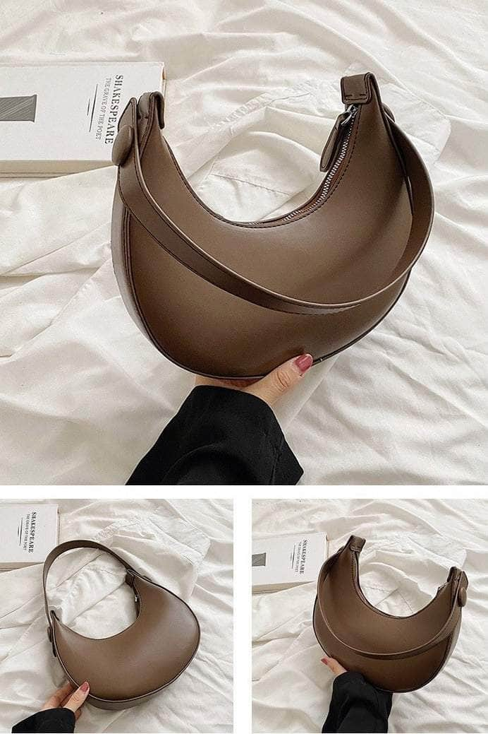 Crescent-shaped Handbag