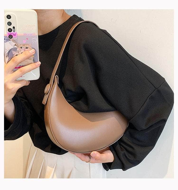 Crescent-shaped Handbag