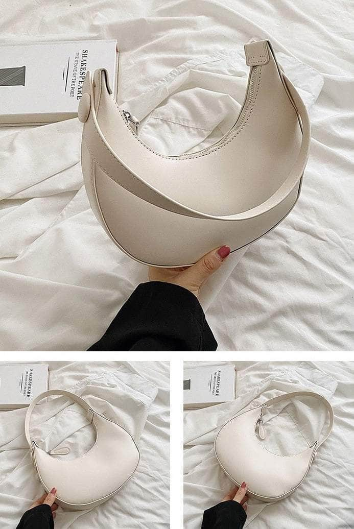 Crescent-shaped Handbag