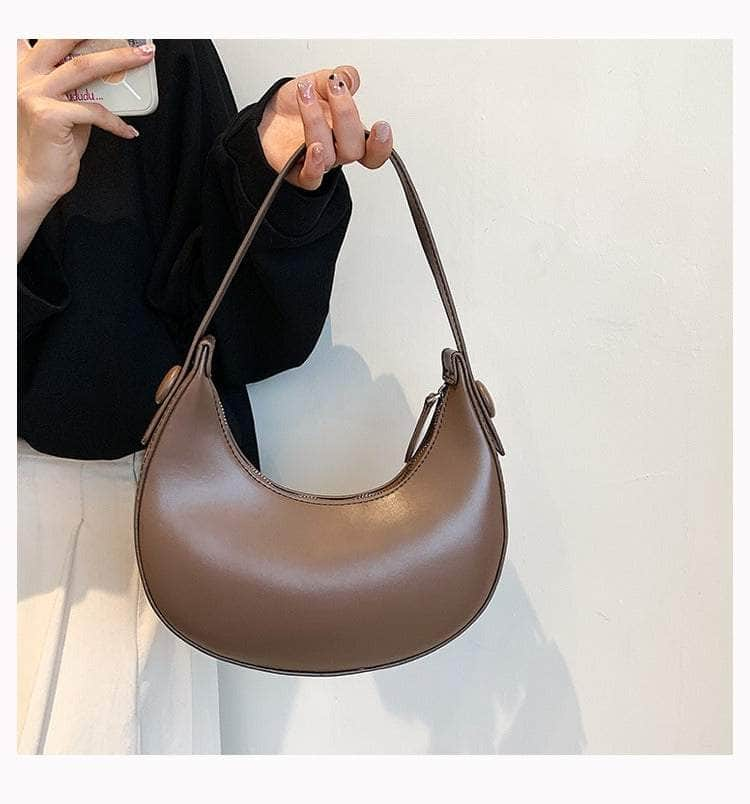 Crescent-shaped Handbag