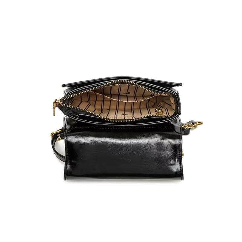 Crocodile Shoulder Handbag with Leather Top Handle