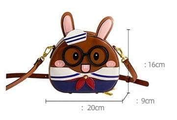 Crossbody Purse with Bunny Charm