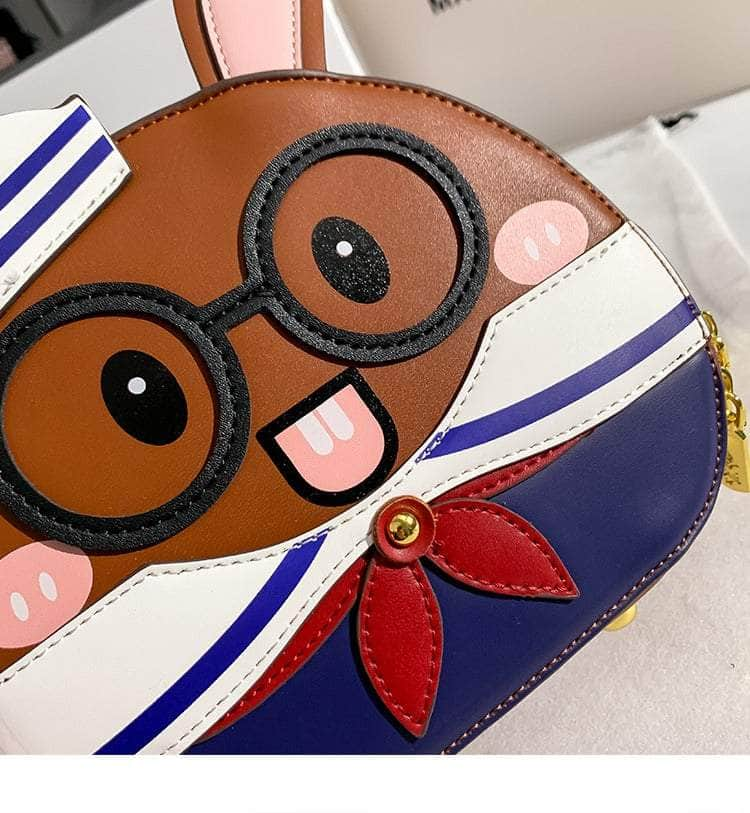 Crossbody Purse with Bunny Charm