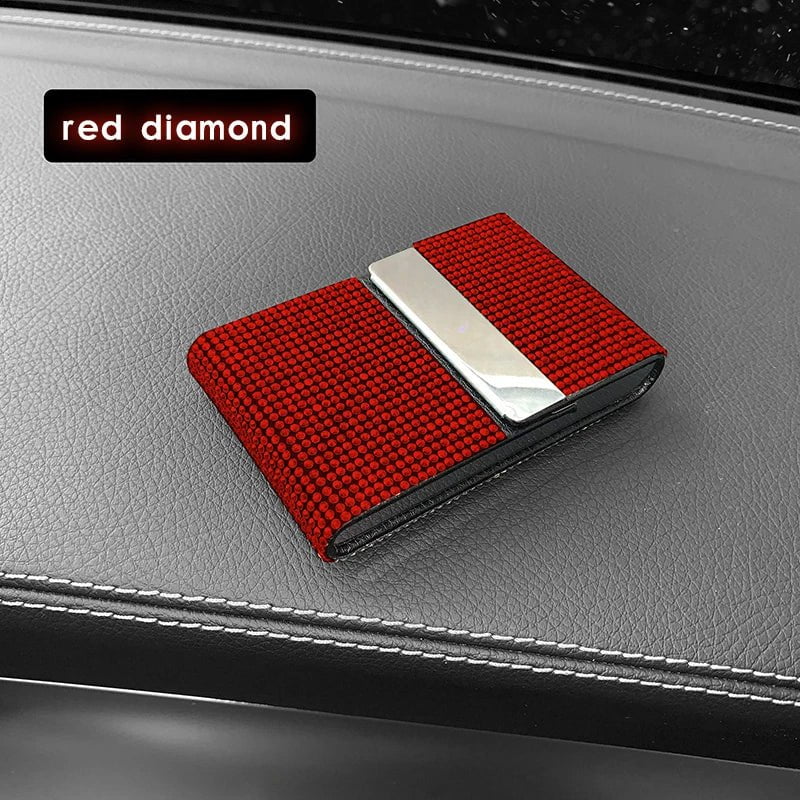 Crystal Diamond Ladies Key Purse Bag Passport Holder red