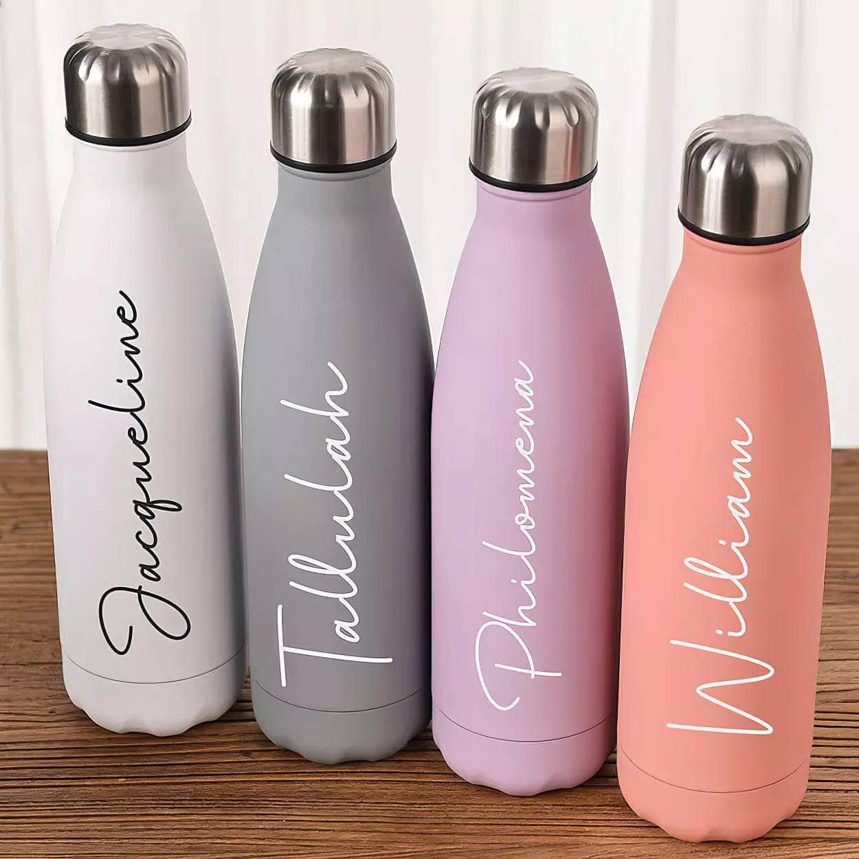 Custom Insulated Water Bottle - Personalized Sports Thermos for Hot and Cold Drinks - Ideal Wedding Gifts and Bridesmaid Tumblers
