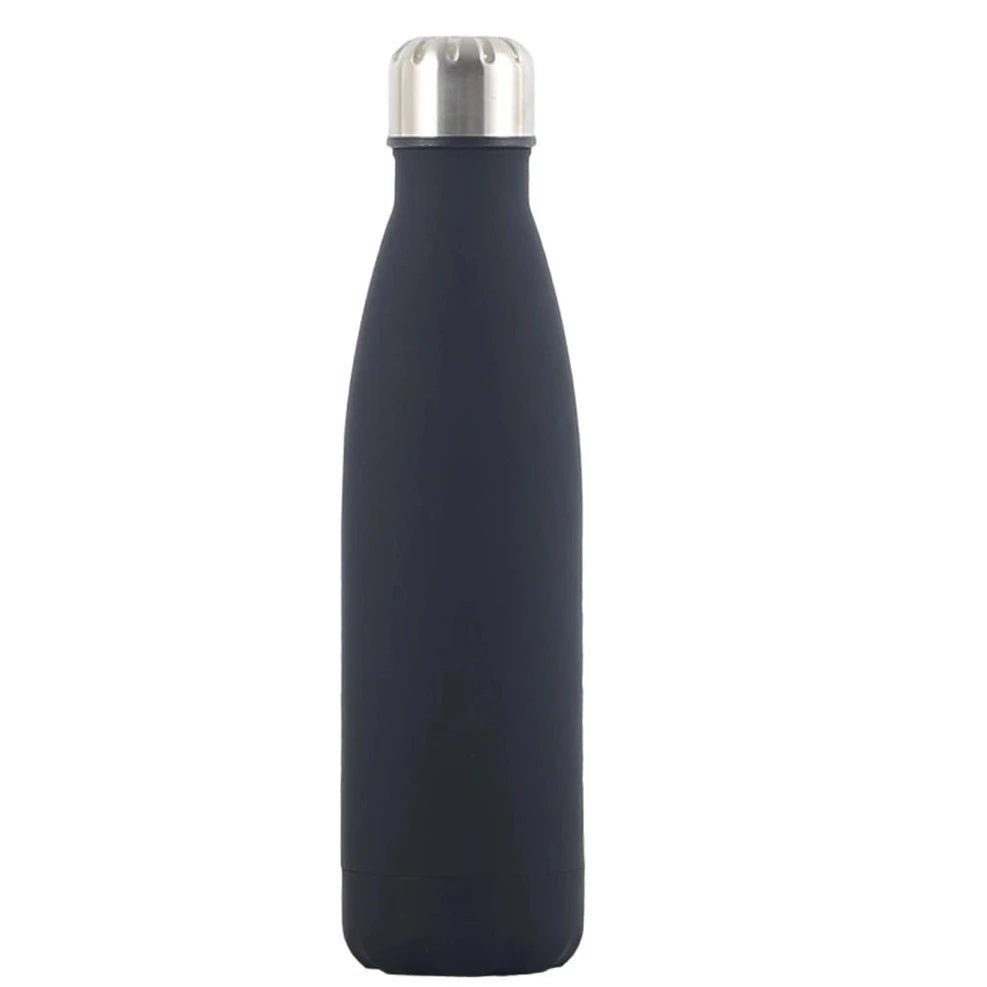 Custom Insulated Water Bottle - Personalized Sports Thermos for Hot and Cold Drinks - Ideal Wedding Gifts and Bridesmaid Tumblers black / white text