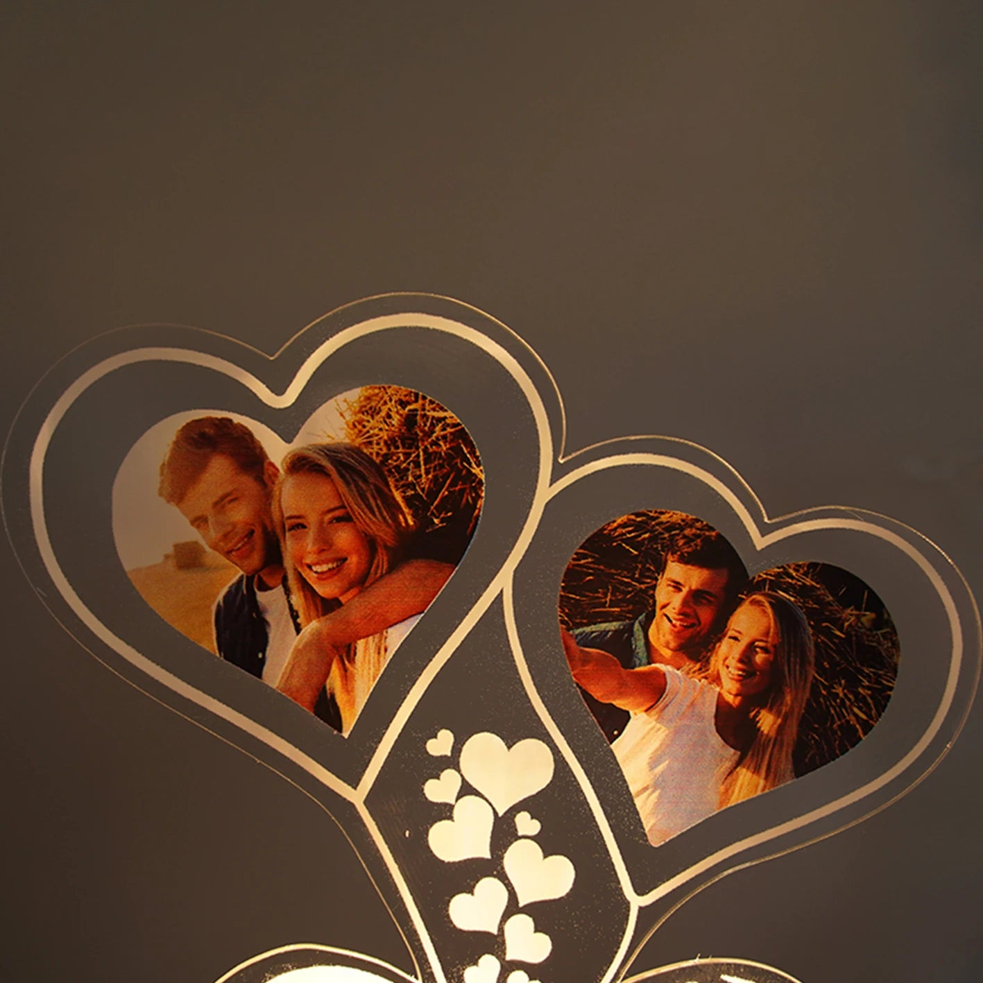 Custom Photo Night Light - Engraved 3D Lamp with Personalized Photo, Gift for Her, Engagement, Couple, Personalized Anniversary Gift for Bedroom Decor