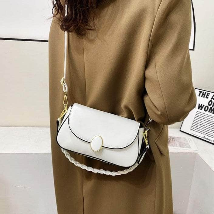 Cute Flap Crossbody Shoulder Leather Handbag