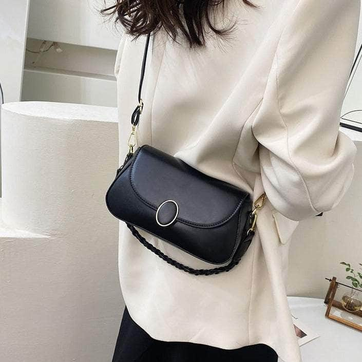 Cute Flap Crossbody Shoulder Leather Handbag