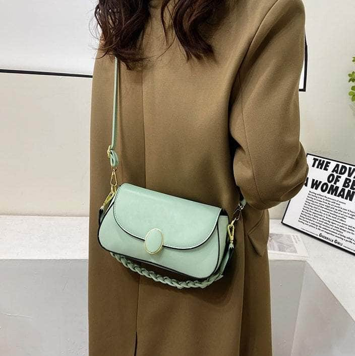 Cute Flap Crossbody Shoulder Leather Handbag