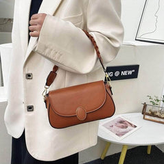 Cute Flap Crossbody Shoulder Leather Handbag