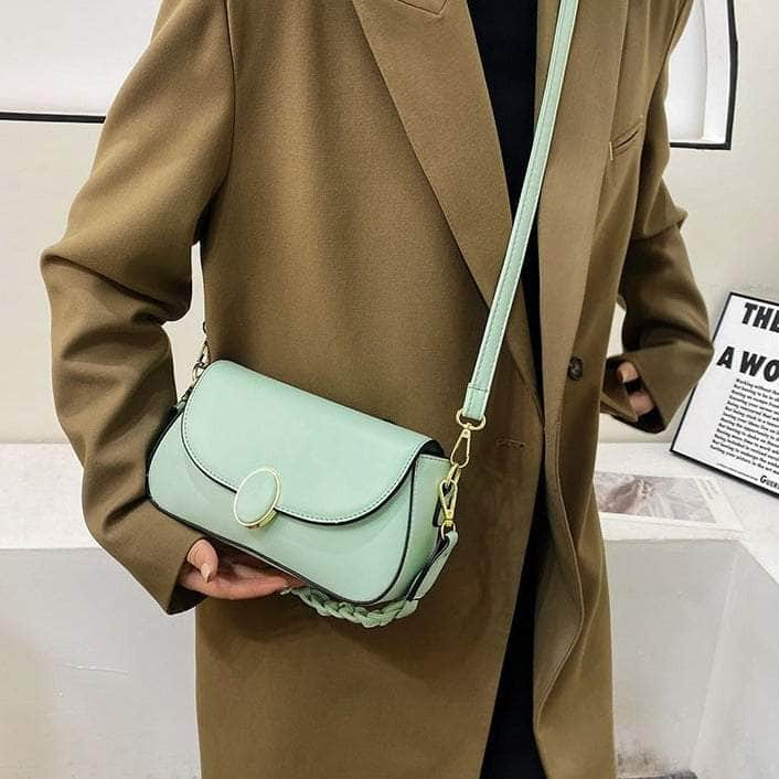 Cute Flap Crossbody Shoulder Leather Handbag