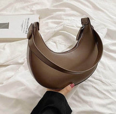 Cute Half Crescent Armpit Bag Coffee