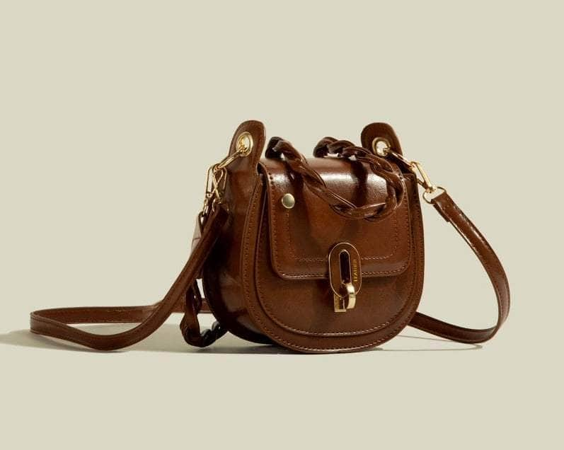 Cute Leather Satchel Crossbody Purse