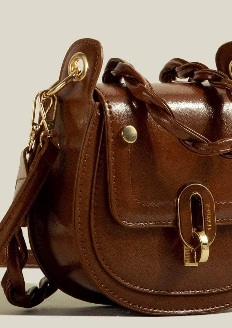 Cute Leather Satchel Crossbody Purse