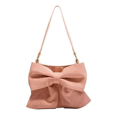 Cute Microfiber Leather Women's Bow Bag