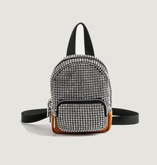 Cute Mini Shoulder Rhinestone Backpack