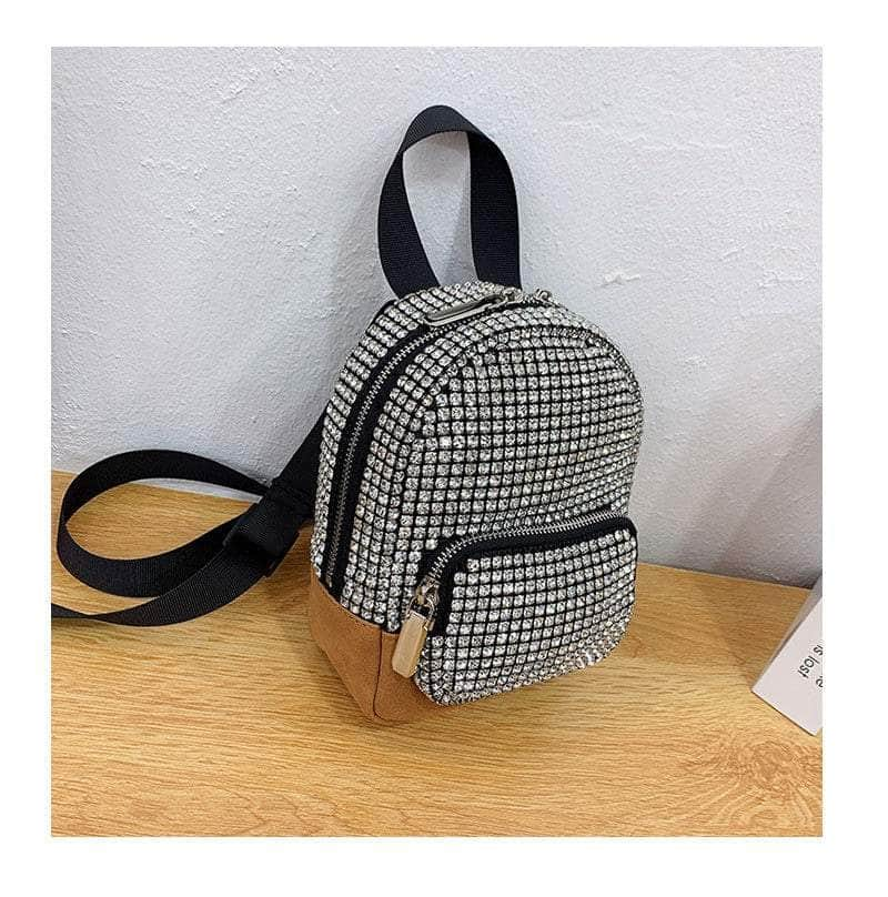 Cute Mini Shoulder Rhinestone Backpack