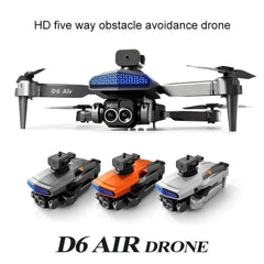 D6 Mini Drone: 8K HD Camera, Obstacle Avoidance, Foldable Quadcopter