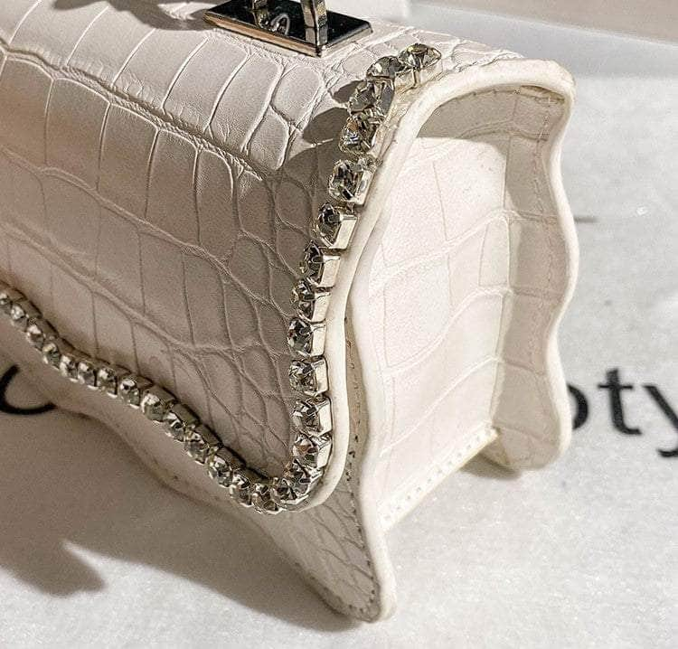 Dazzling Diamond Studded Rhinestone Handbag