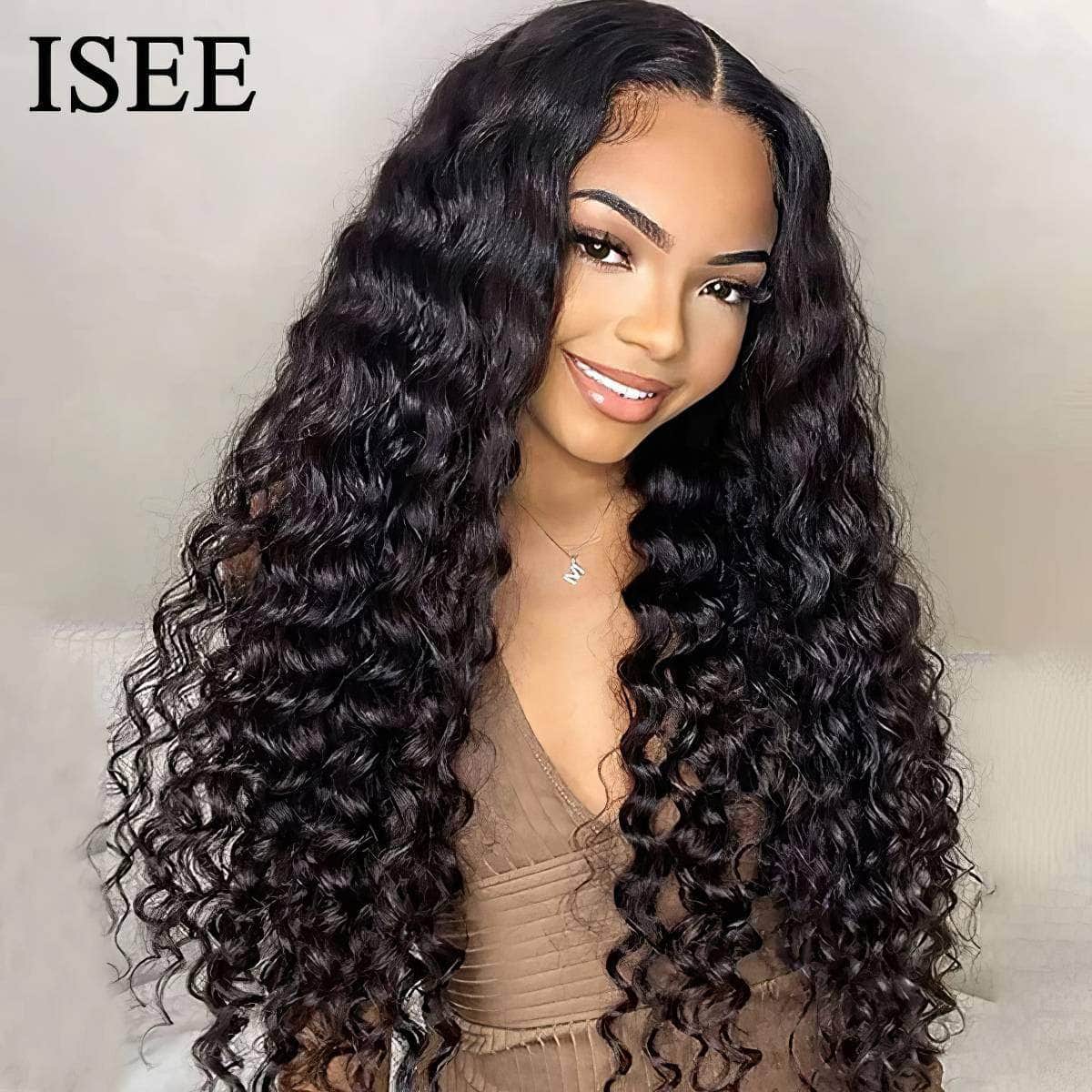 Deep Wave Lace Front Human Hair Wig - Wear And Go, Pre-Cut, Pre-Plucked Glueless Wig, HD Transparent Lace Closure, Curly Wigs Wear Go Wig / 12inches