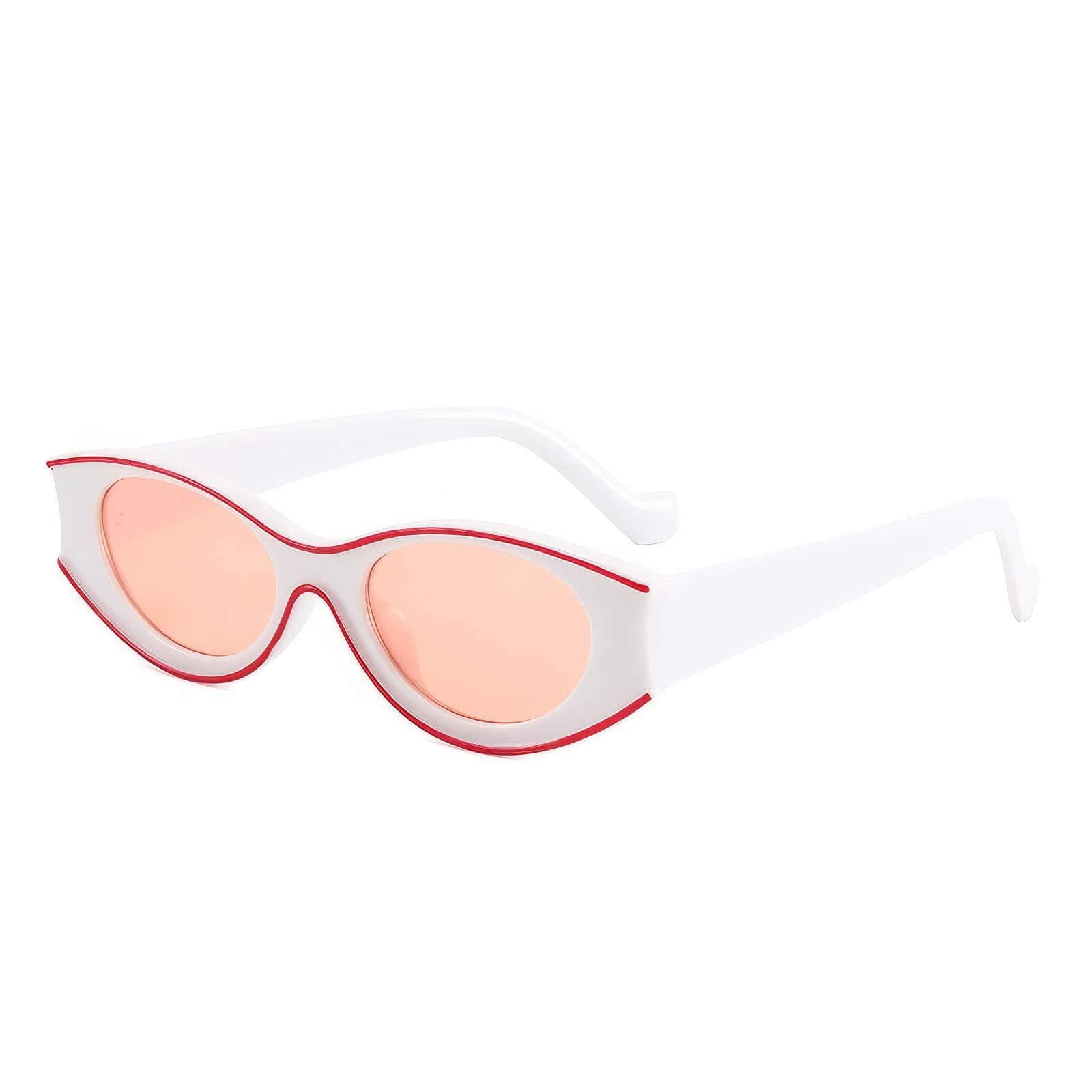 Designer Oval Eyewear Collection White Powder / Resin