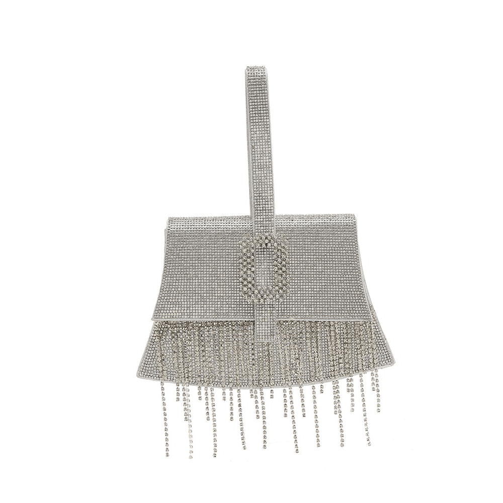 Diamond Tassel Rhinestone Evening Clutch Purse