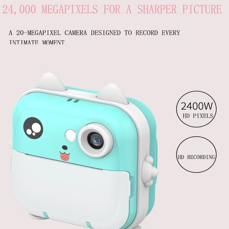 Digital Children Camera for Photography - Instant Print Photo, Kids Camera with Mini Thermal Printer, Video, Educational Toys Gift