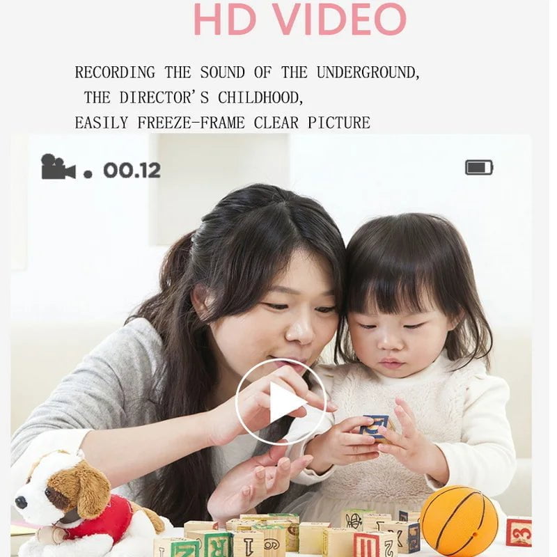 Digital Children Camera for Photography - Instant Print Photo, Kids Camera with Mini Thermal Printer, Video, Educational Toys Gift