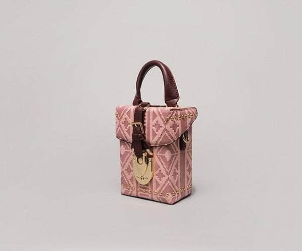 Distinctive Patterned Leather Crossbody Bag