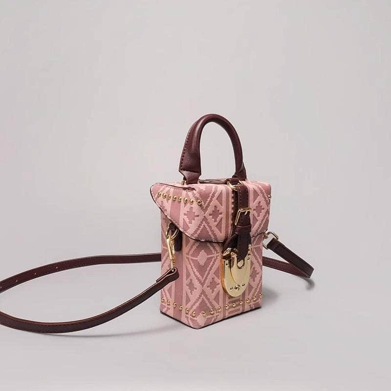 Distinctive Patterned Leather Crossbody Bag