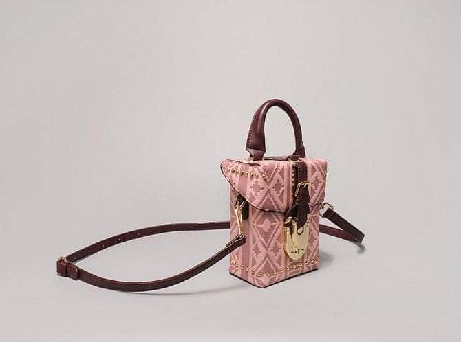 Distinctive Patterned Leather Crossbody Bag