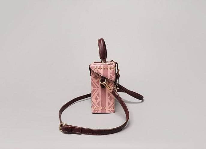 Distinctive Patterned Leather Crossbody Bag