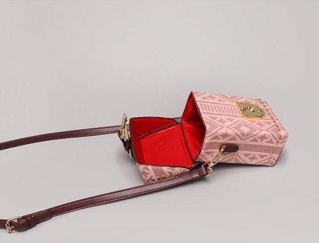 Distinctive Patterned Leather Crossbody Bag